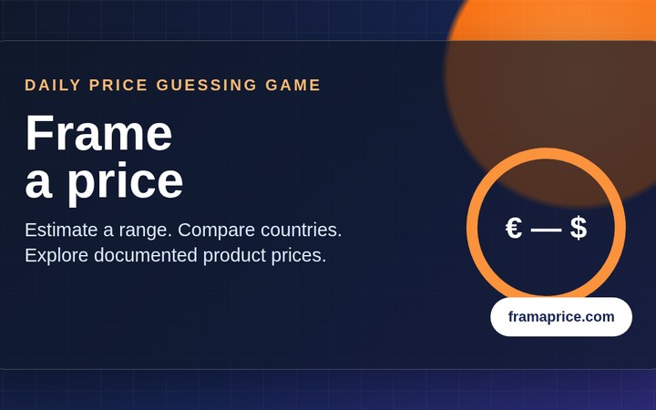 Frame a price